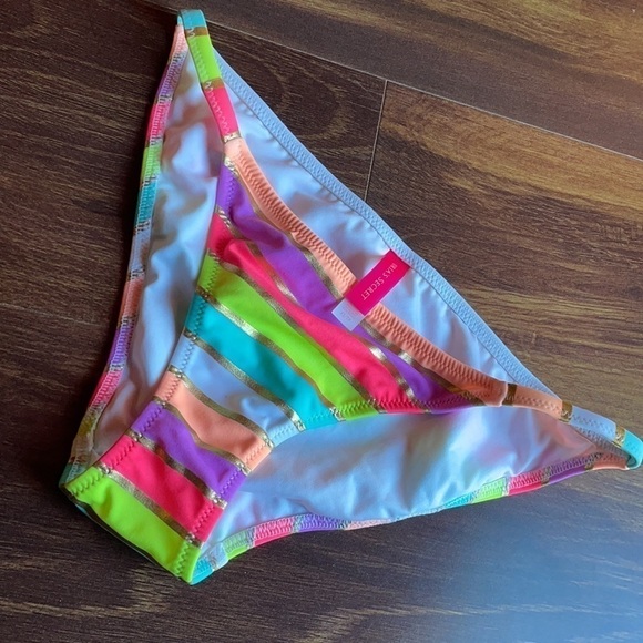🌿SALE🌿VICTORIA'S SECRET Multicolored Swimwear top  32B and Matching Bottom XS - Picture 6 of 6